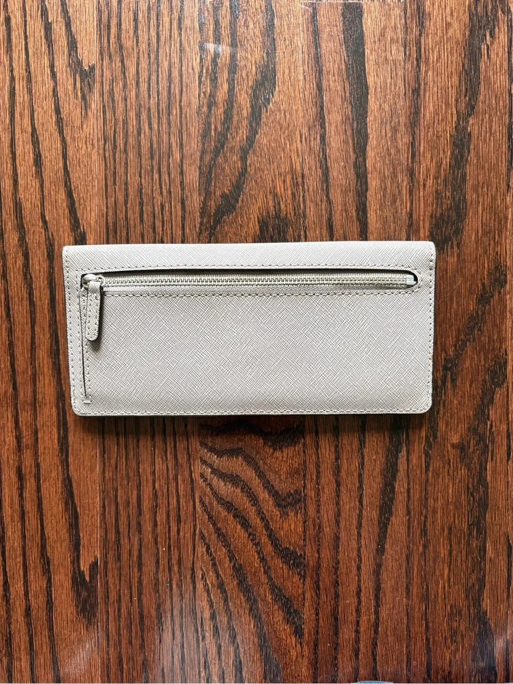 Michael Kors Light Grey Leather Wallet